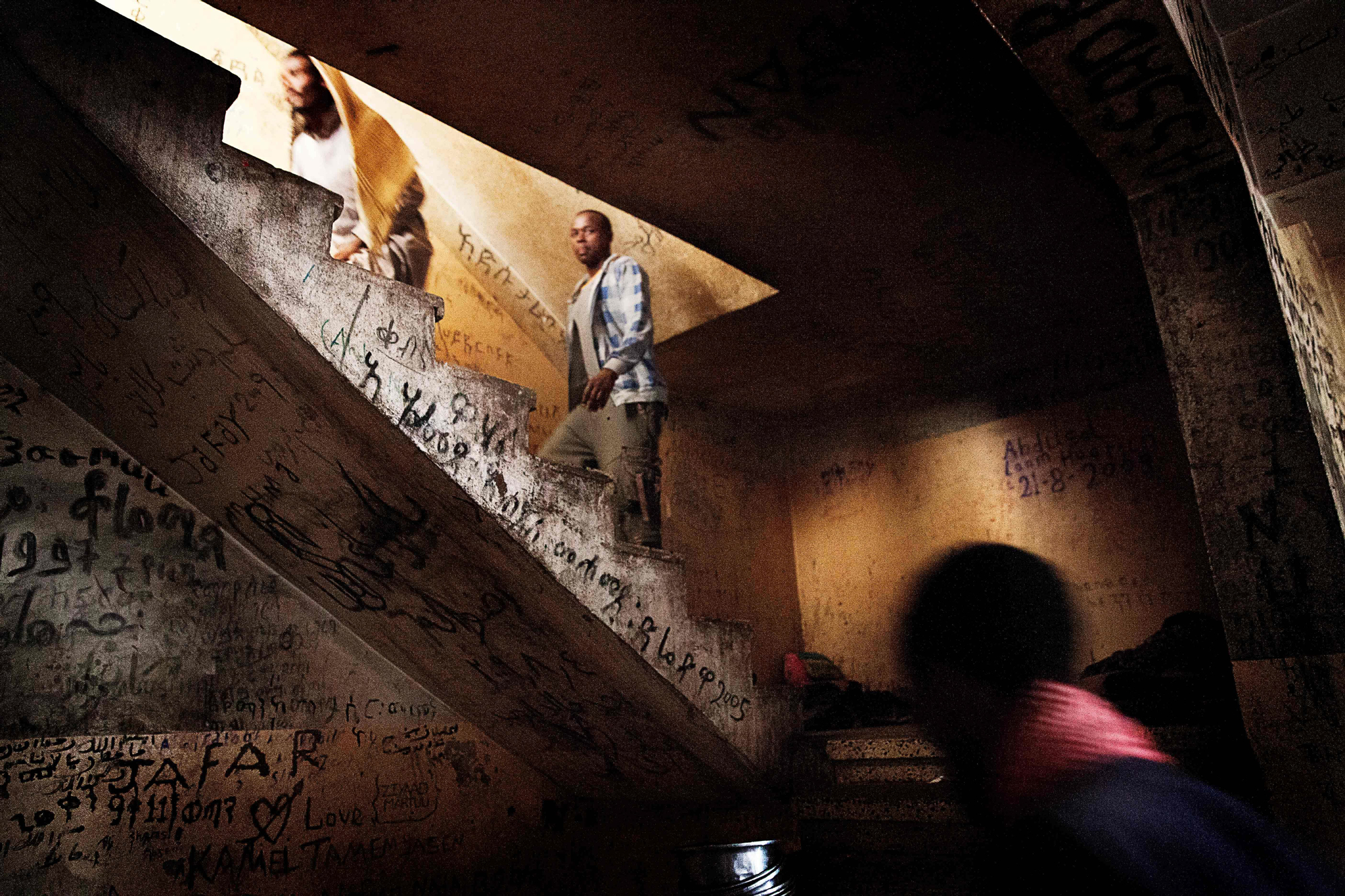 el interior del centro de detención de inmigrantes en Saná/ Copyright: Anna Surinyach/MSF