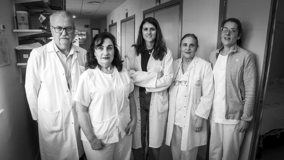 Cristina Muñoz con el equipo de la Unidad del Sueño