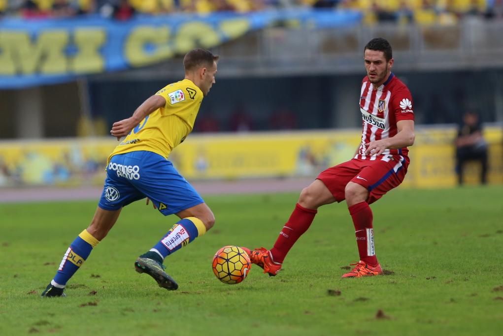 Partido entre la UD Las Palmas y Atlético de Madrid en el Estadio de Gran Canaria.