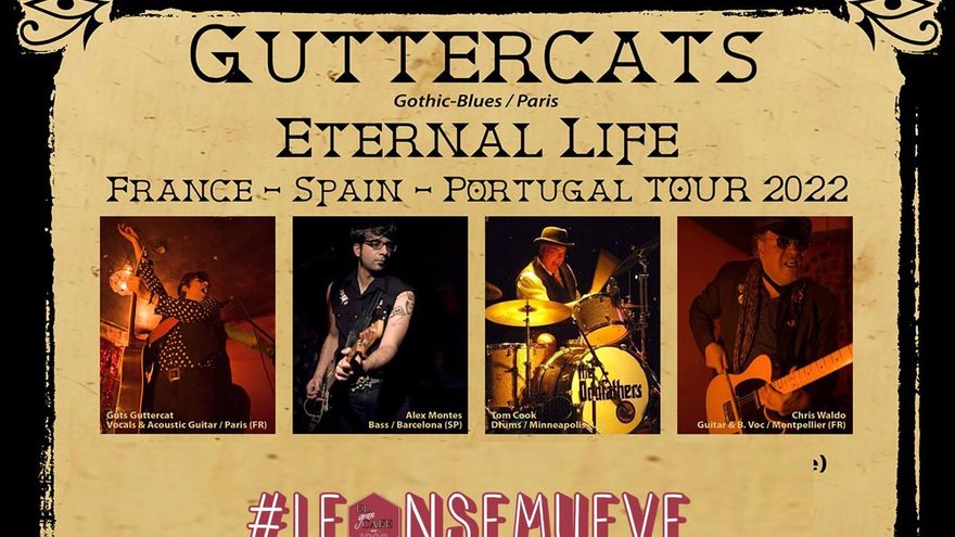 Los franceses Guttercats presentan su nuevo disco en el Gran Café de León este miércoles .