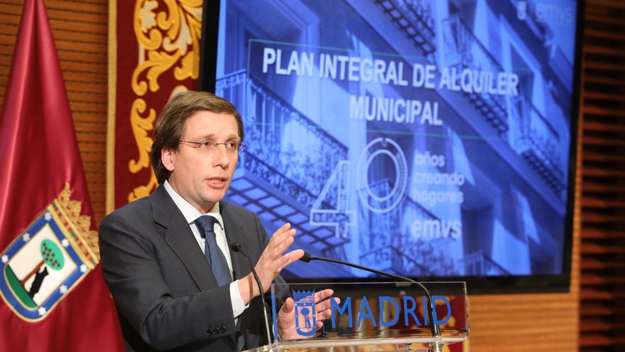 Almeida dice que los hogares que ganan entre 32.000 y 88.000 euros al año tienen "problemas económicos" para alquilar