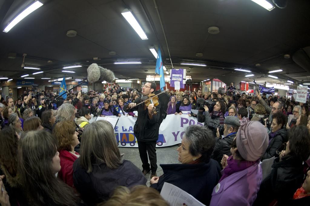Manifestación contra la reforma de la ley del aborto.