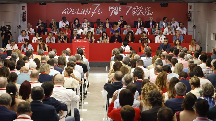 Reunión del Comité Federal del PSOE, en la sede federal del partido, a 5 de julio de 2025, en Madrid (España)