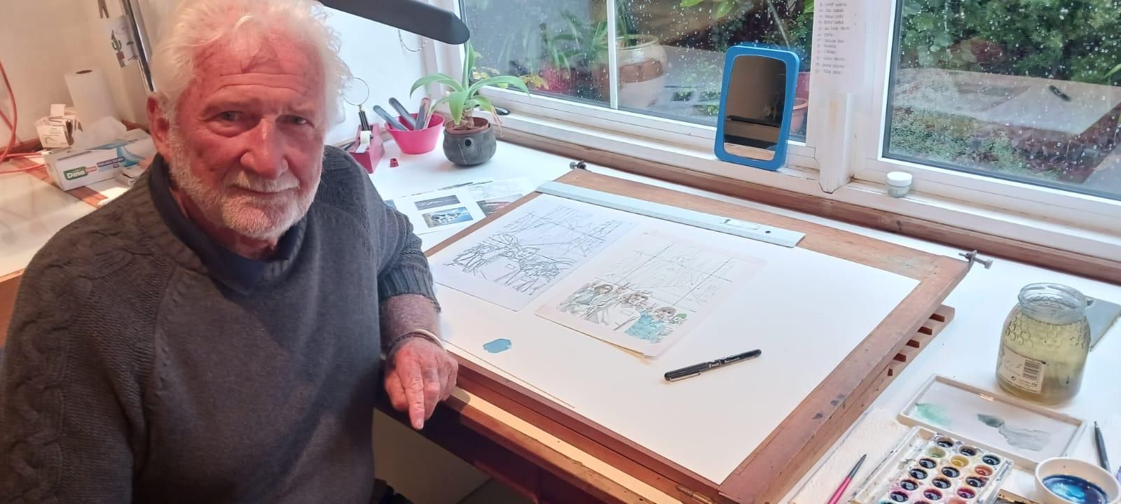 'Griffo' en su estudio de La Palma. NOÉ RAMÓN/EFE