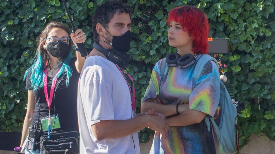 Paco León durante el rodaje de 'Rainbow'.