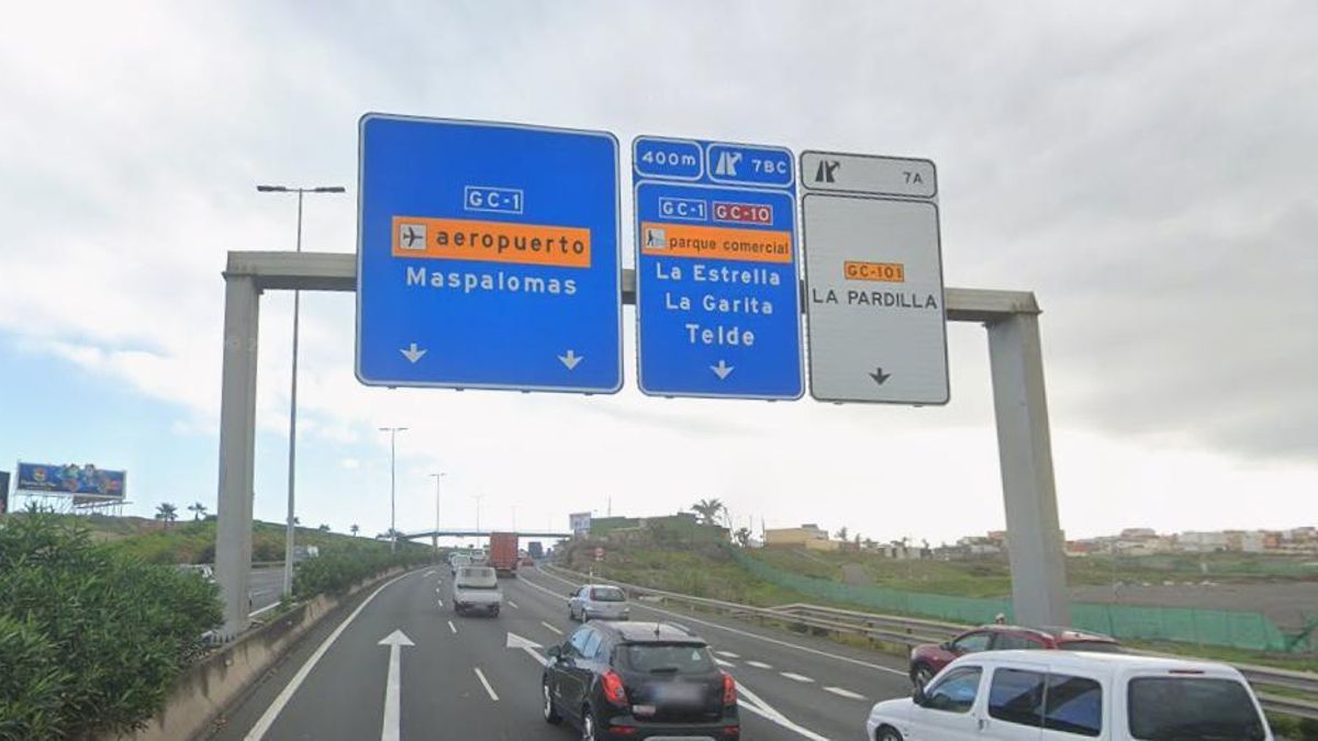 Imagen de archivo de la GC-1, a la altura de Telde.