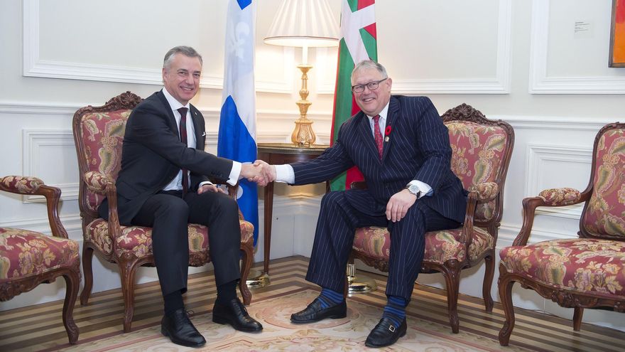 Urkullu recuerda que él mantiene una propuesta de referéndum como el de Quebec previa a la de Aragonès