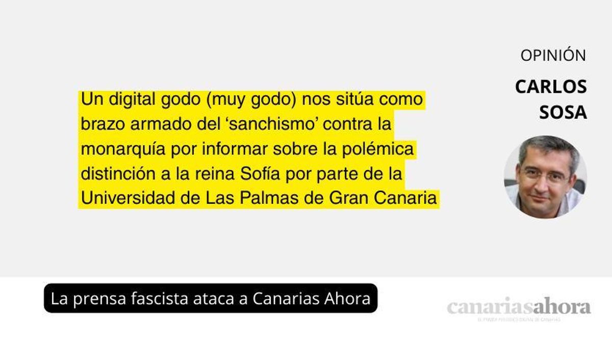 La prensa fascista ataca a Canarias Ahora
