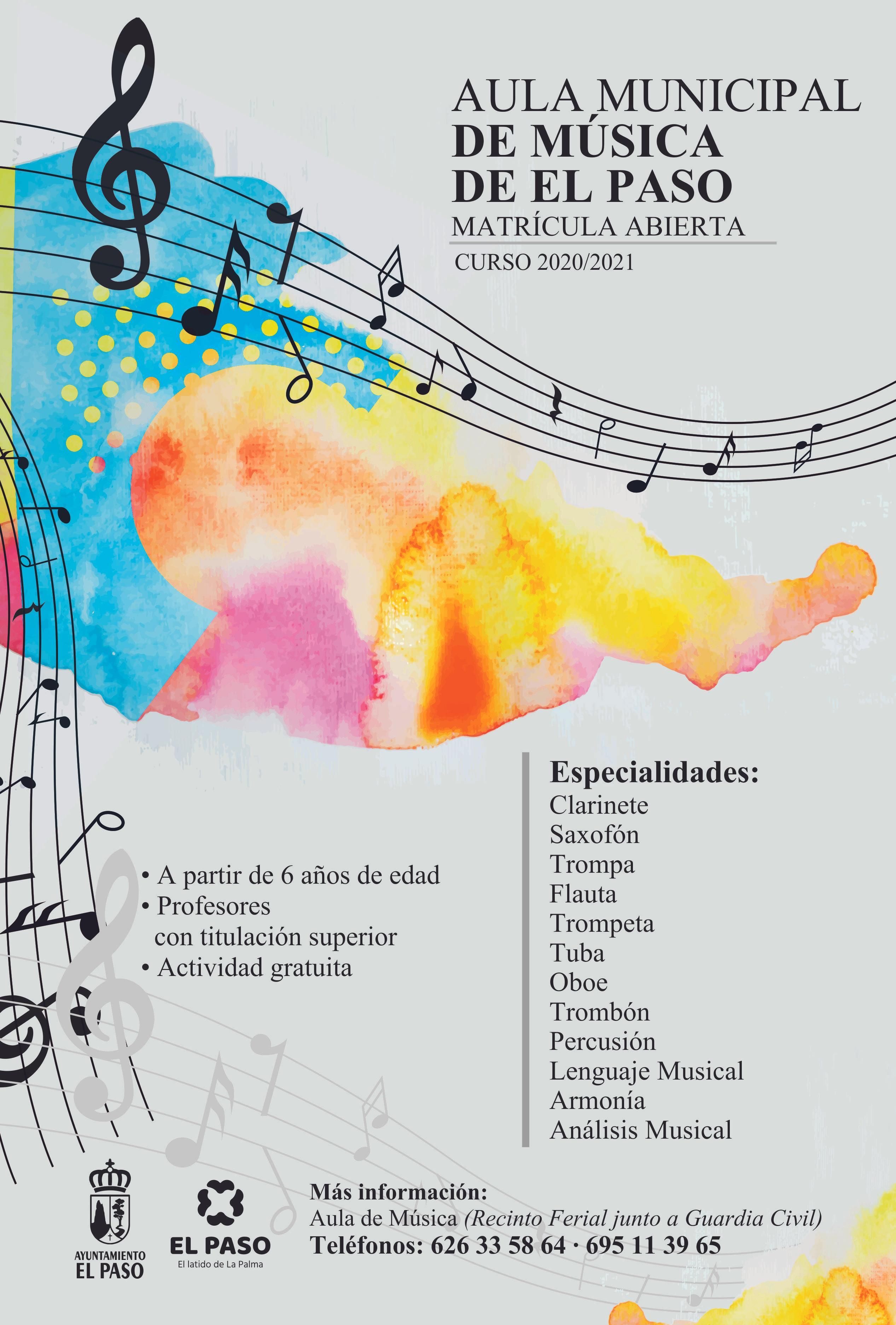 Cartel de la campaña de matrícula.