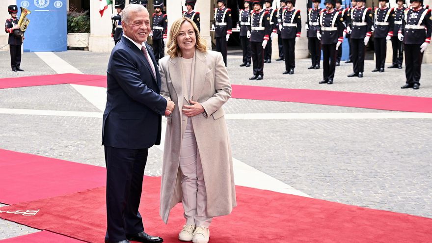 Meloni y Abdalá II de Jordania abordan en Roma la situación en Gaza y en Siria