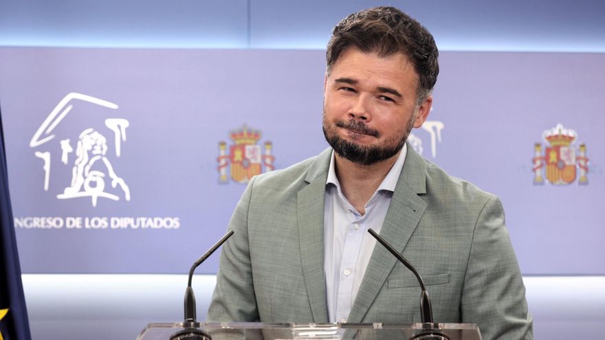 El portavoz de Esquerra Republicana (ERC) en el Congreso, Gabriel Rufián.