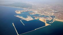 Imatge panoràmica del Port de València.