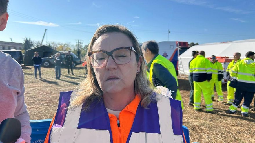 Teresa Martín, psicóloga en la zona cero de Urda.