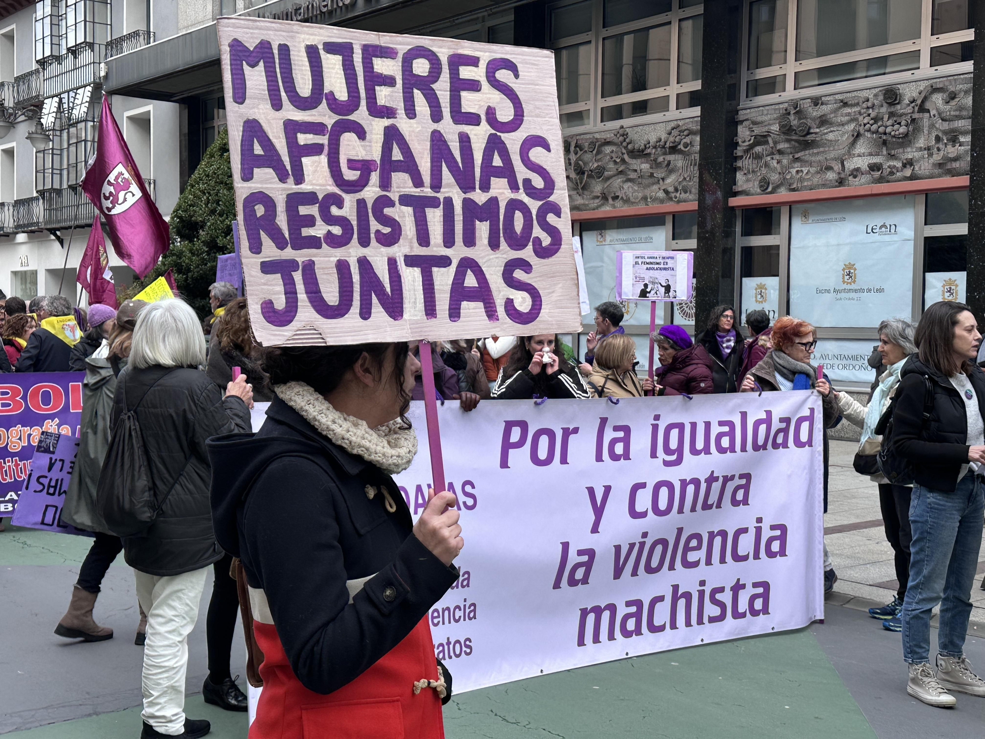 La manifestación del 8M, Día Internacional de las Mujeres, en León