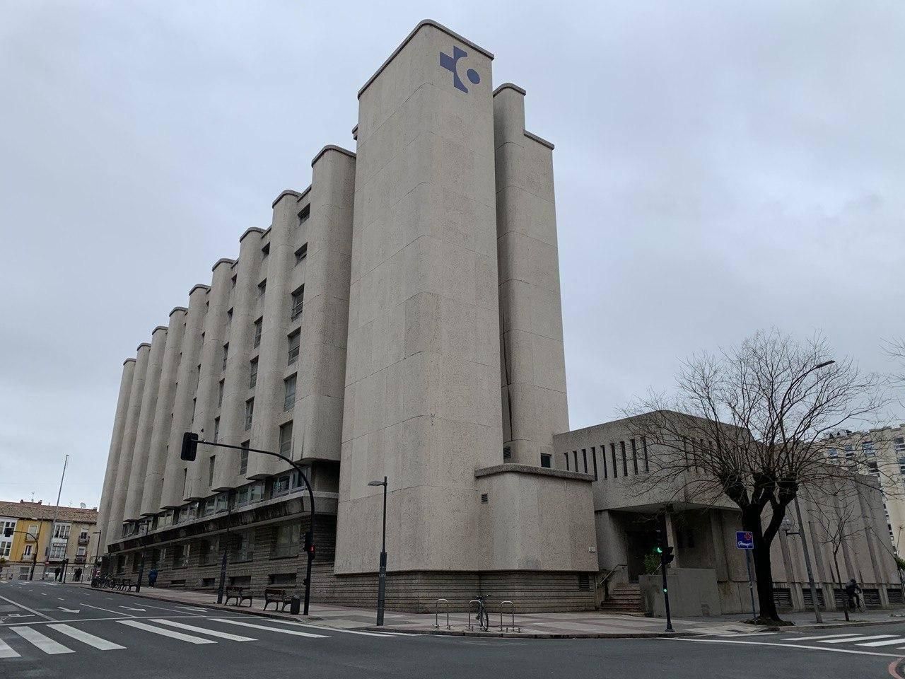 Los alrededores del hospital de Santiago