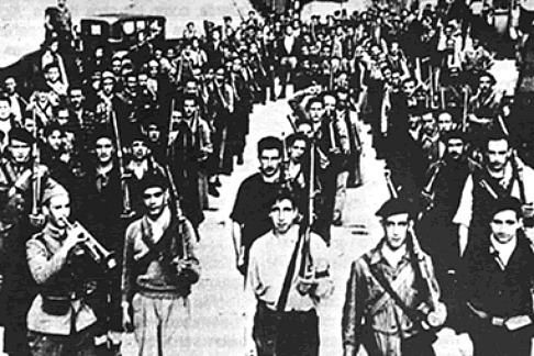 Batallón anarquista de la CNT en el Frente Norte de la Guerra Civil.