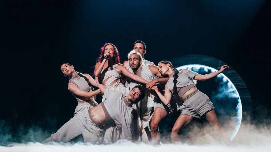 Eden Golan, representante de Israel, en su ensayo para Eurovisión 2024