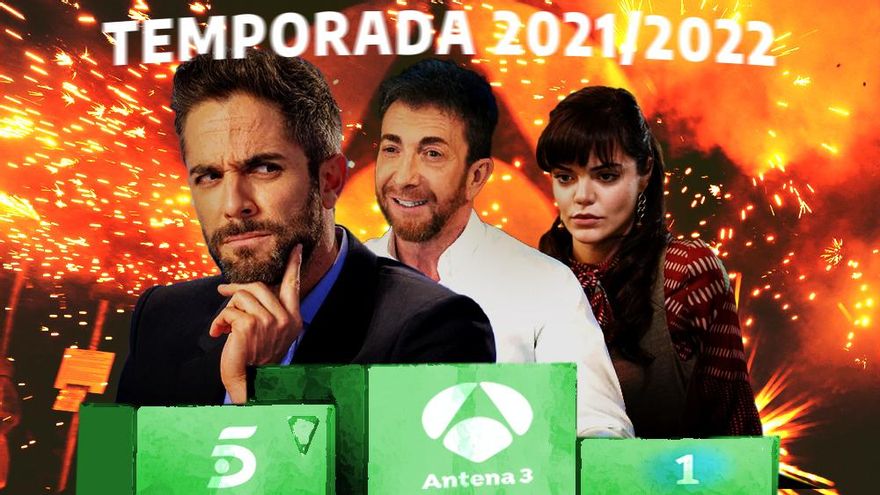 Antena 3 lidera la temporada televisiva por primera vez en la historia, con mínimos de Telecinco y La 1