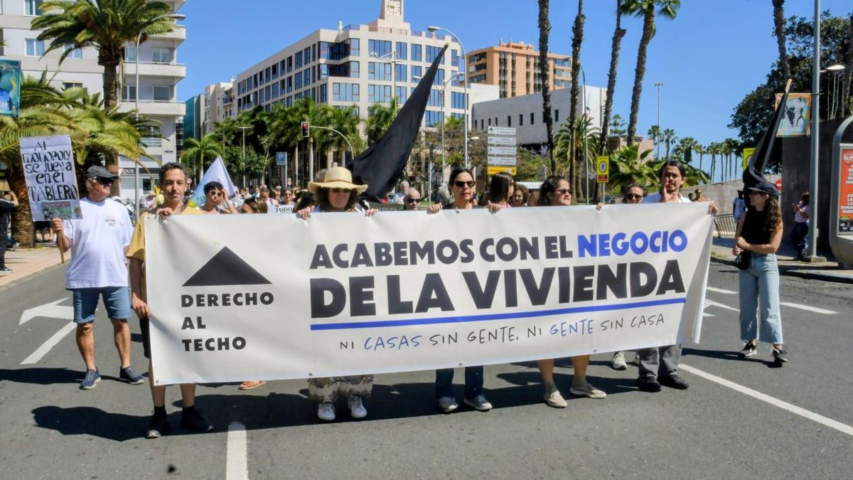 Manifestación del 1 de mayo en Las Palmas de Gran Canaria.