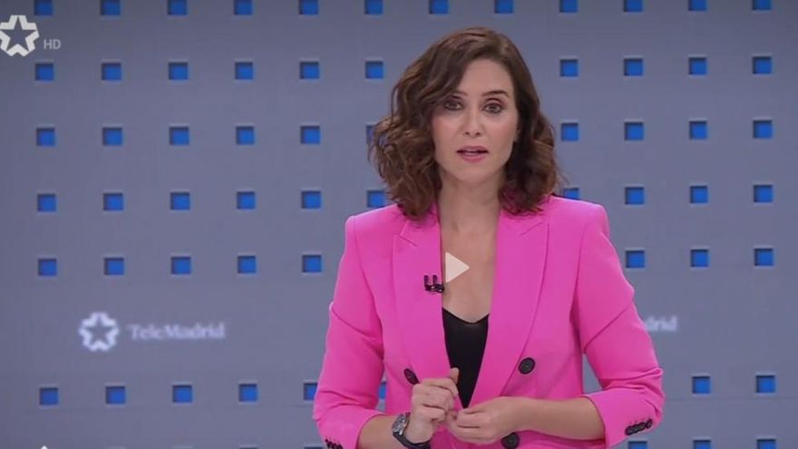 Ayuso en el debate de la CAM