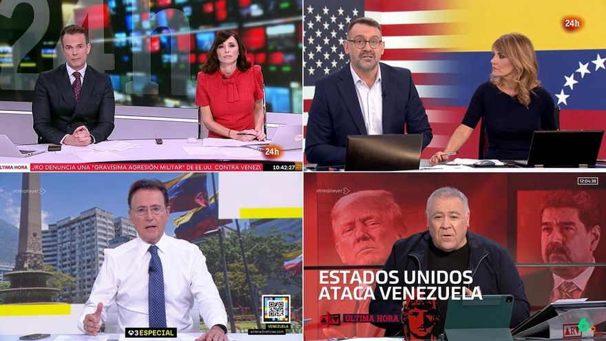 Las cadenas de TV modifican su programación este sábado por el ataque de Estados Unidos en Venezuela