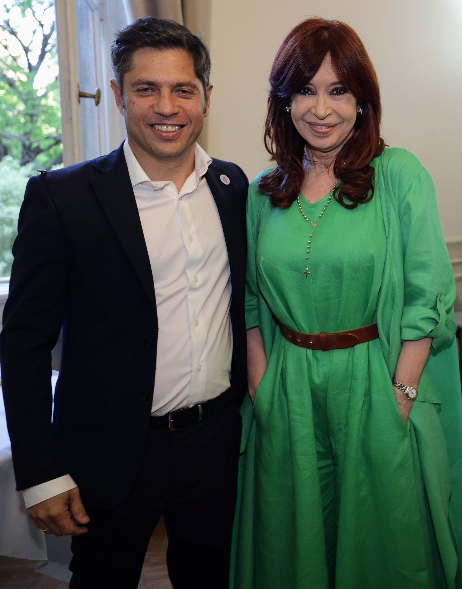 Kicillof con Cristina Fernández de Kirchner; el desafío de "componer nuevas canciones" sin romper con la conducción.