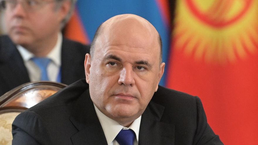 El primer ministro ruso, Mijaíl Mishustin, asiste a una reunión del Consejo Intergubernamental de la Unión Económica Euroasiática (EAEU) en Ereván, Armenia, el 21 de octubre de 2022.