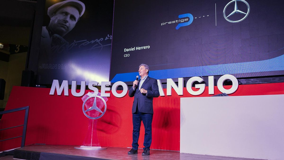 Daniel Herrero, ex-Toyota y actual CEO de Prestige Auto, durante el lanzamiento oficial de la nueva empresa en Balcarce.