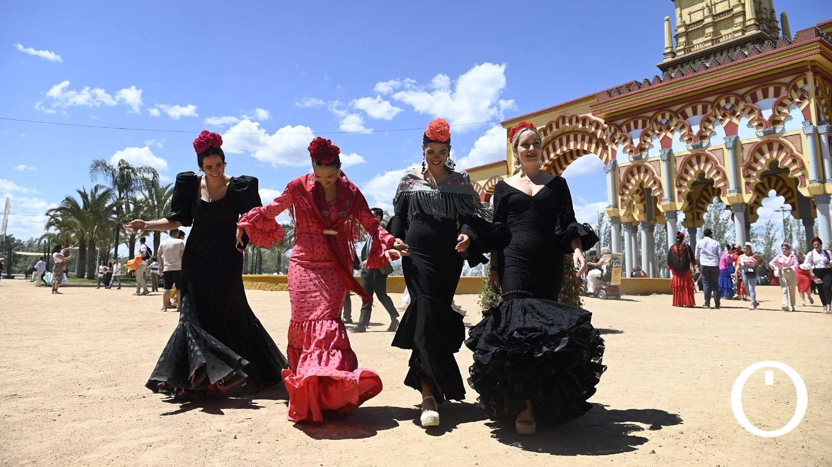 Ambiente de domingo en la feria