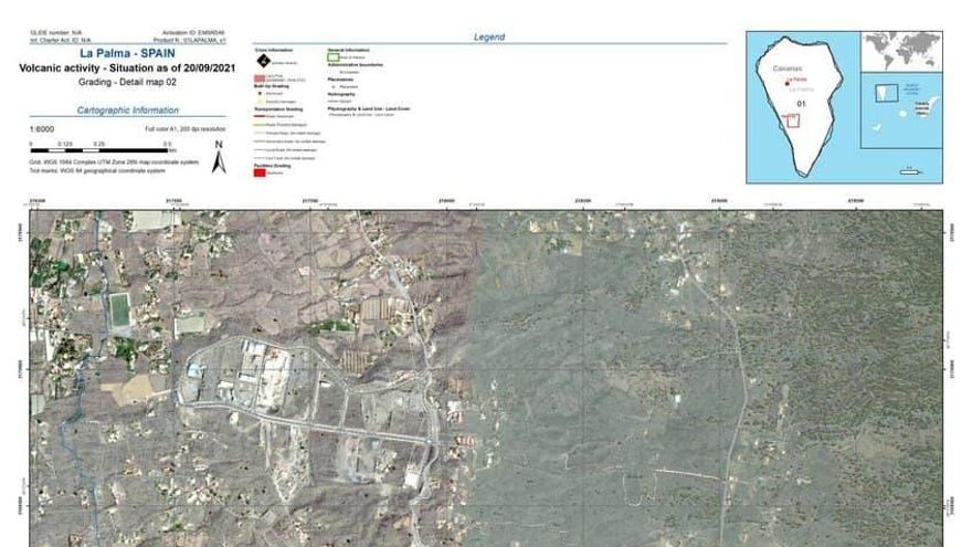 El manto de lava de la erupción volcánica de La Palma cubre ya 103 hectáreas y destruye 166 viviendas