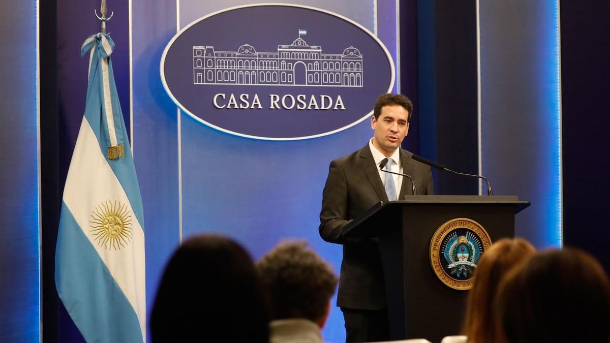 El vocero presidencial, Adrián Ravier.