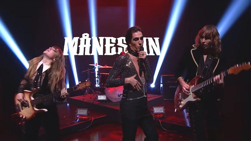 Jimmy Fallon acogió en su show el debut de Måneskin en la TV estadounidense