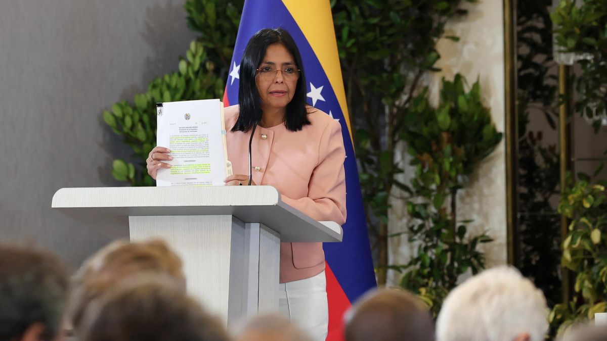 La vicepresidenta de Venezuela Delcy Rodríguez