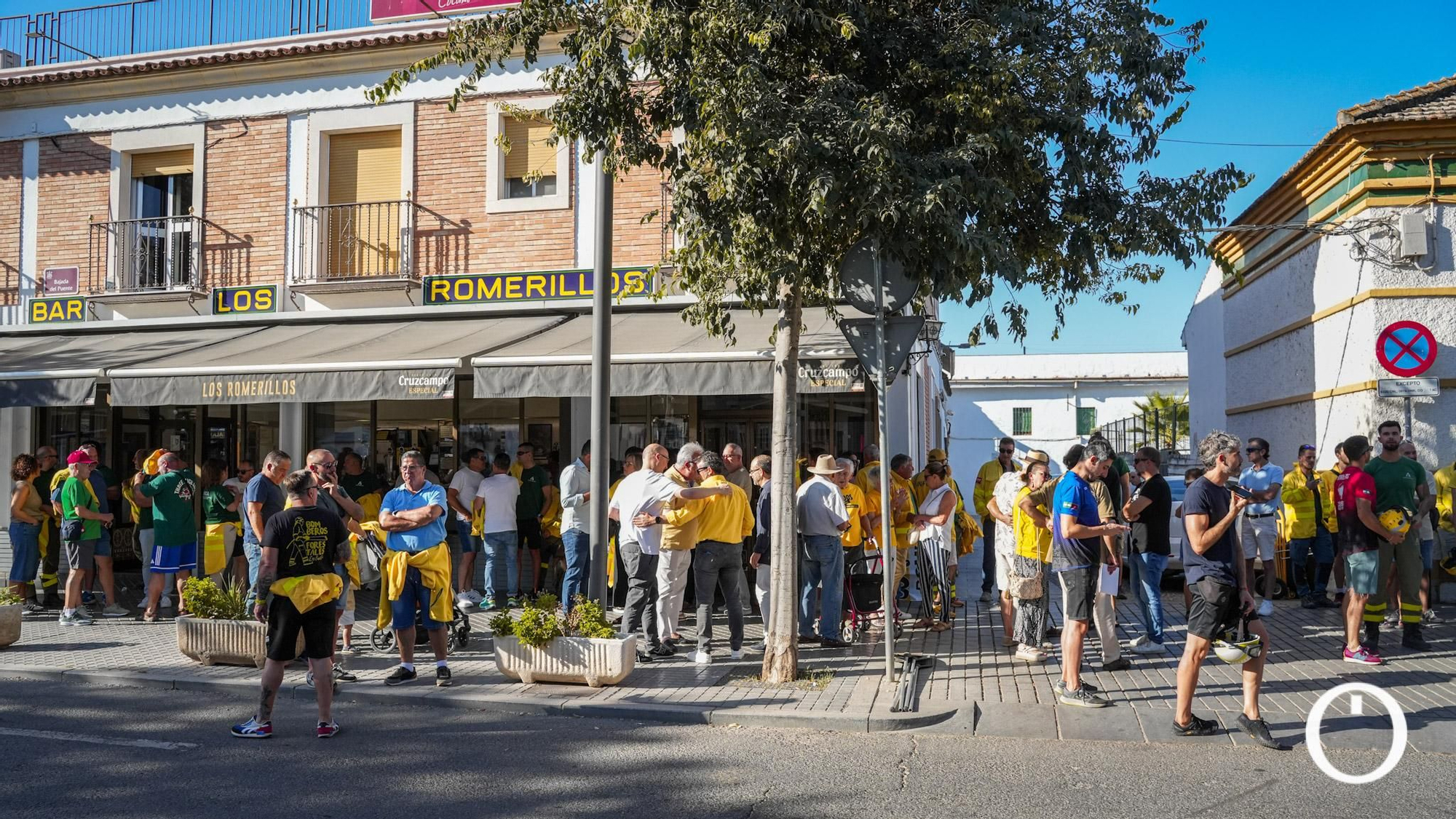 Marcha amarilla de bomberos forestales