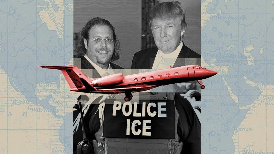 El ICE utiliza un avión privado de un amigo de Trump para deportar a palestinos a Cisjordania