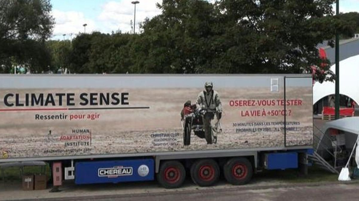 Climate Sense, un tráiler móvil a 50 ºC ideado por Human Adaptation Institute, una organización especializada en estudiar el comportamiento humano en situaciones de la vida real.