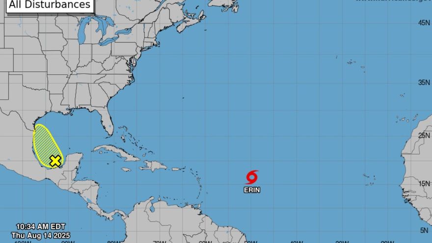 Tormenta Erin se intensificará a huracán el viernes alejándose más de Puerto Rico