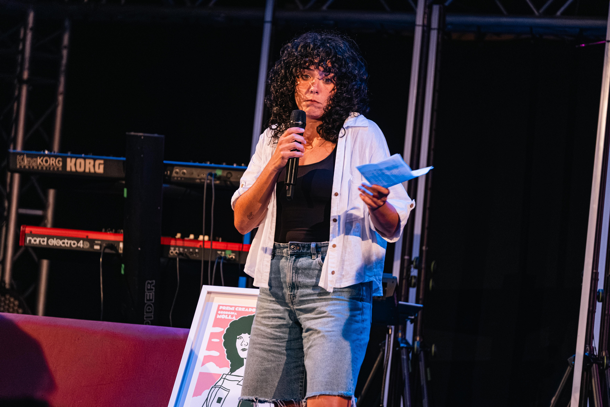 Georgina Mollà, premi a la millor difusora de continguts a la I Festa pel Valencià d'elDiario.es.