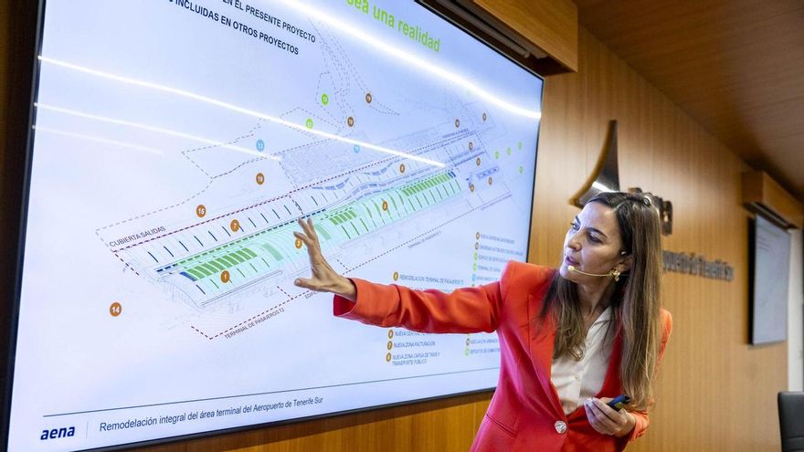 Así será la remodelación integral del aeropuerto Tenerife Sur, que empezará por el aparcamiento