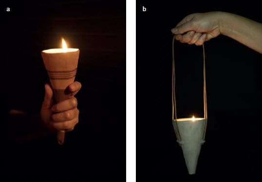 Uso de las cornetas como lámparas