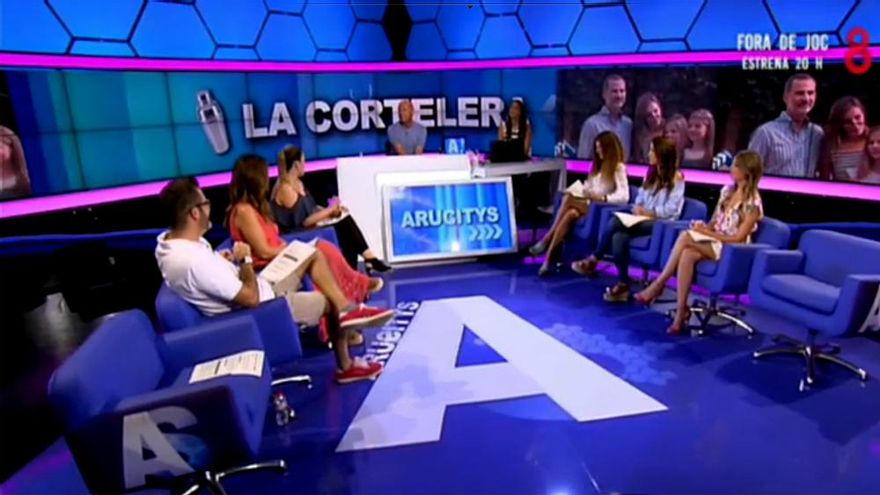 El nuevo plató de Arucitys en su vuelta a la parrilla el 28 de agosto de 2017