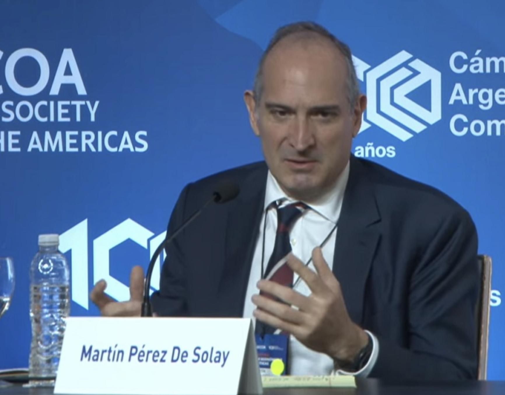 Martín Pérez de Solay, CEO de Glencore Argentina.