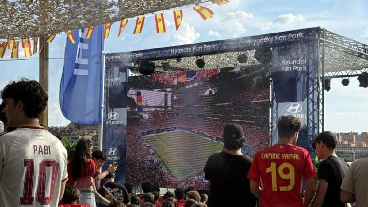 Todas las pantallas gigantes en Madrid para ver el España - Francia de semifinales del Mundial este martes
