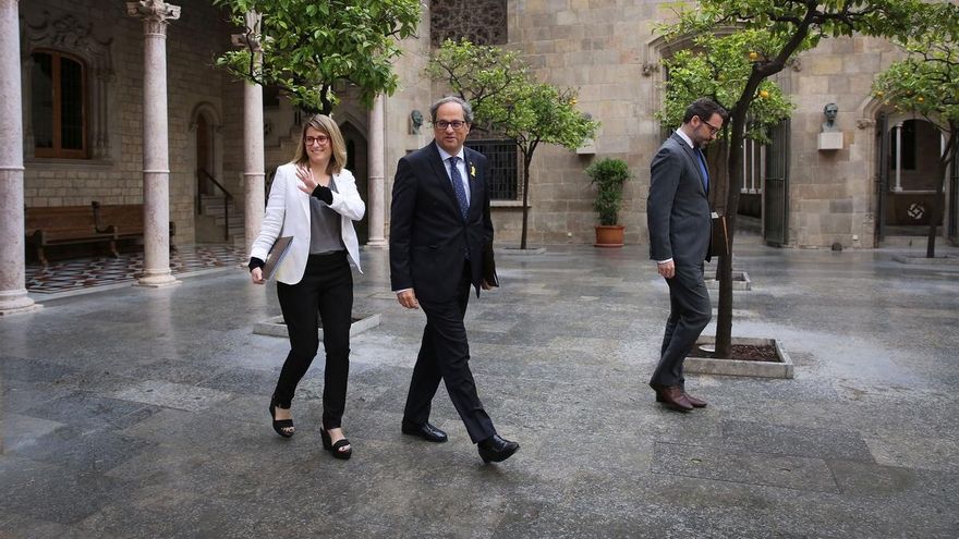 Torra concluirá este lunes la ronda de contactos con Domènech, Albiol y Riera