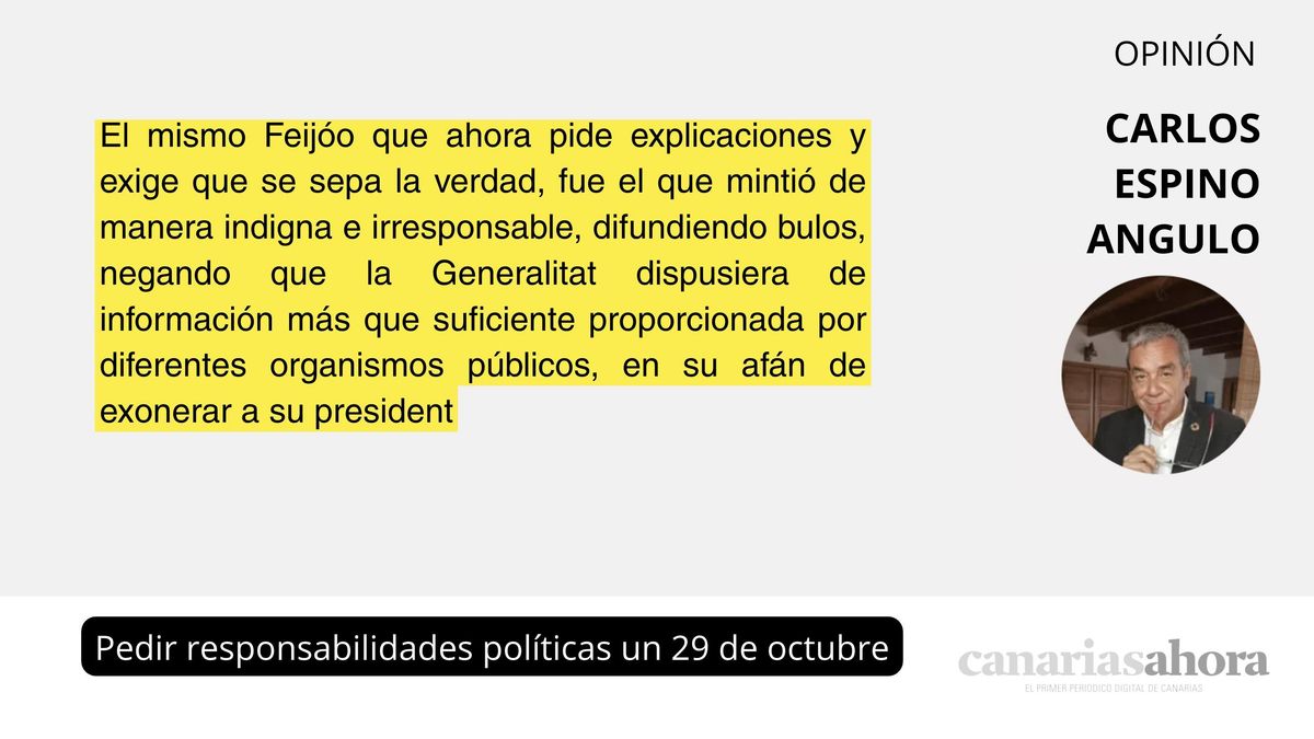 Pedir responsabilidades políticas un 29 de octubre