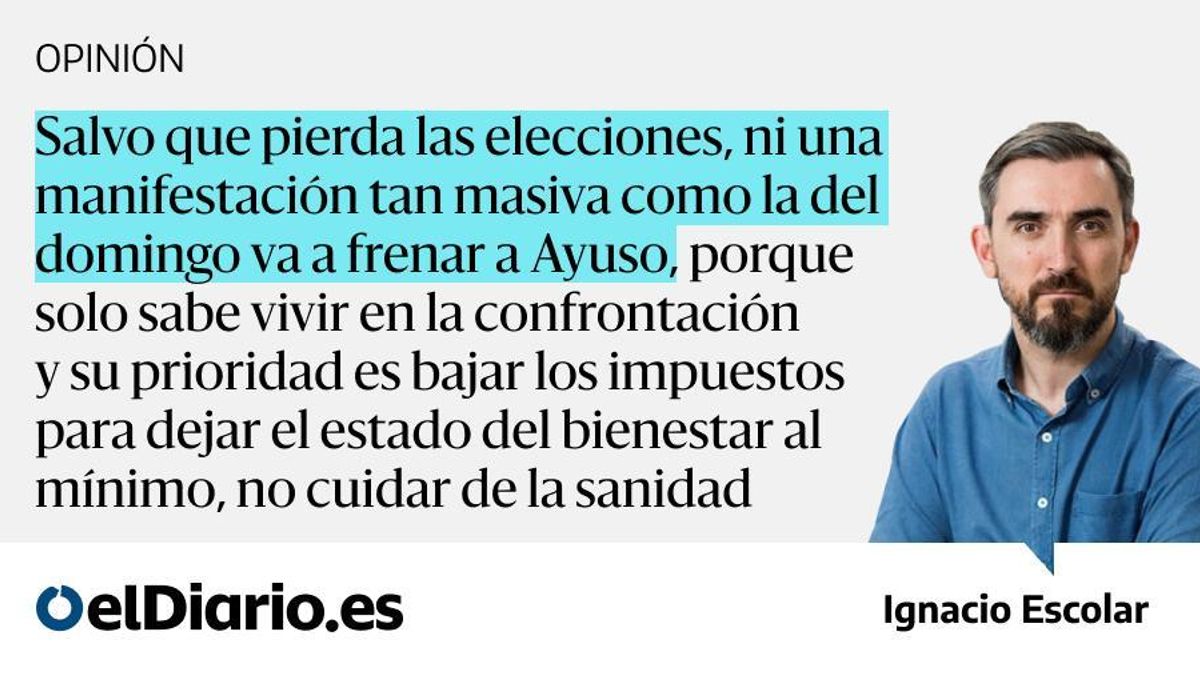 El desprecio de Ayuso por la sanidad pública no va a parar
