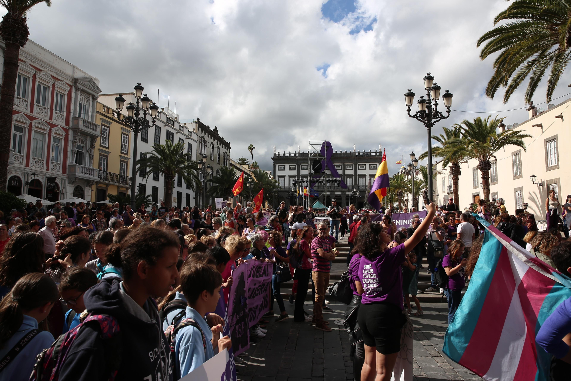 Así se vivió en Gran Canaria la manifestación por el 25N, Día contra la Violencia Machista