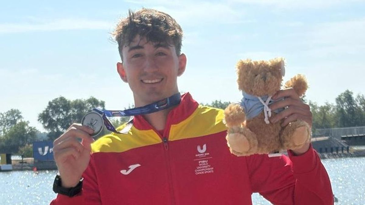 El conquense Carlos López Belinchón, plata en C4 500 metros del Mundial Universitario de Piragüismo