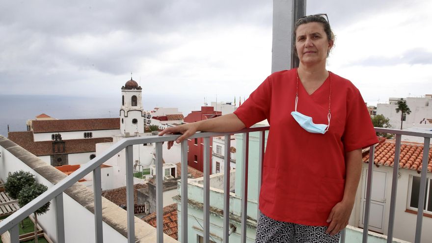 Belky Rodríguez, enfermera de la residencia de mayores de Los Sauces.