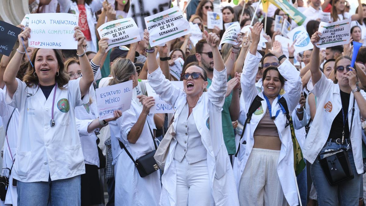 Así se ha vivido la protesta de médicos este viernes en Canarias
